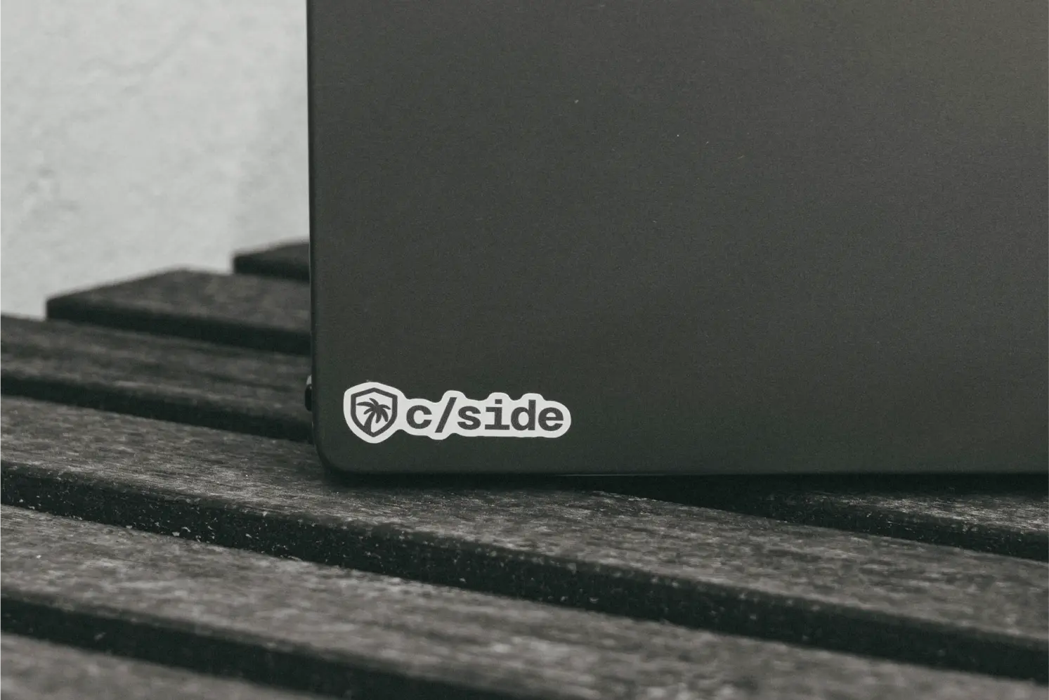 A great cside sticker on a MacBook